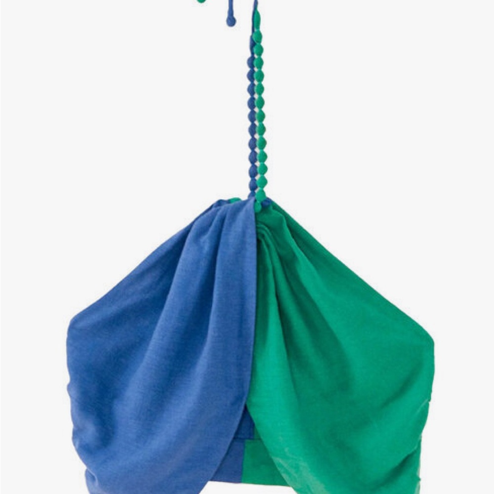 FARM Rio Blue and Green Bag with Bold Color Blocking